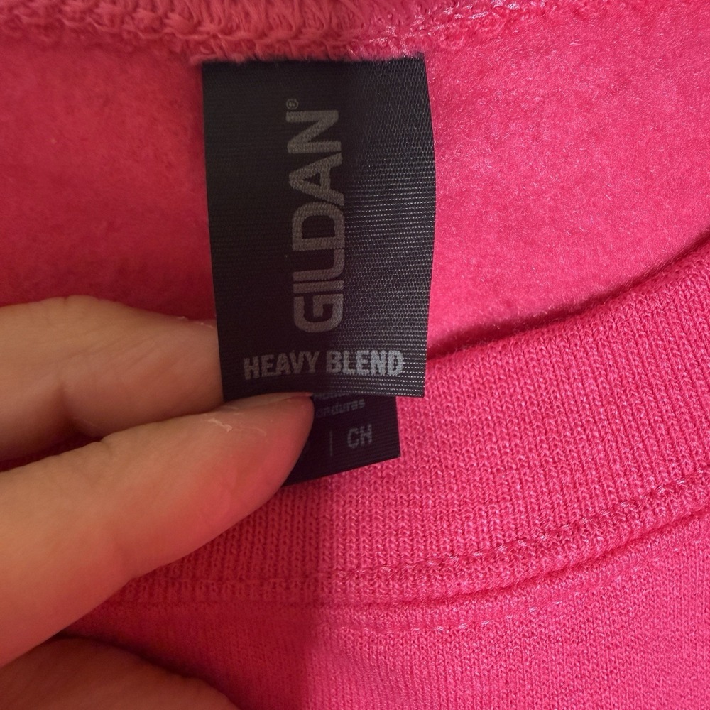 Trader Joe's Logo Pink Fleece Crewneck Pullover Sweater Unisex S - Picture 6 of 6